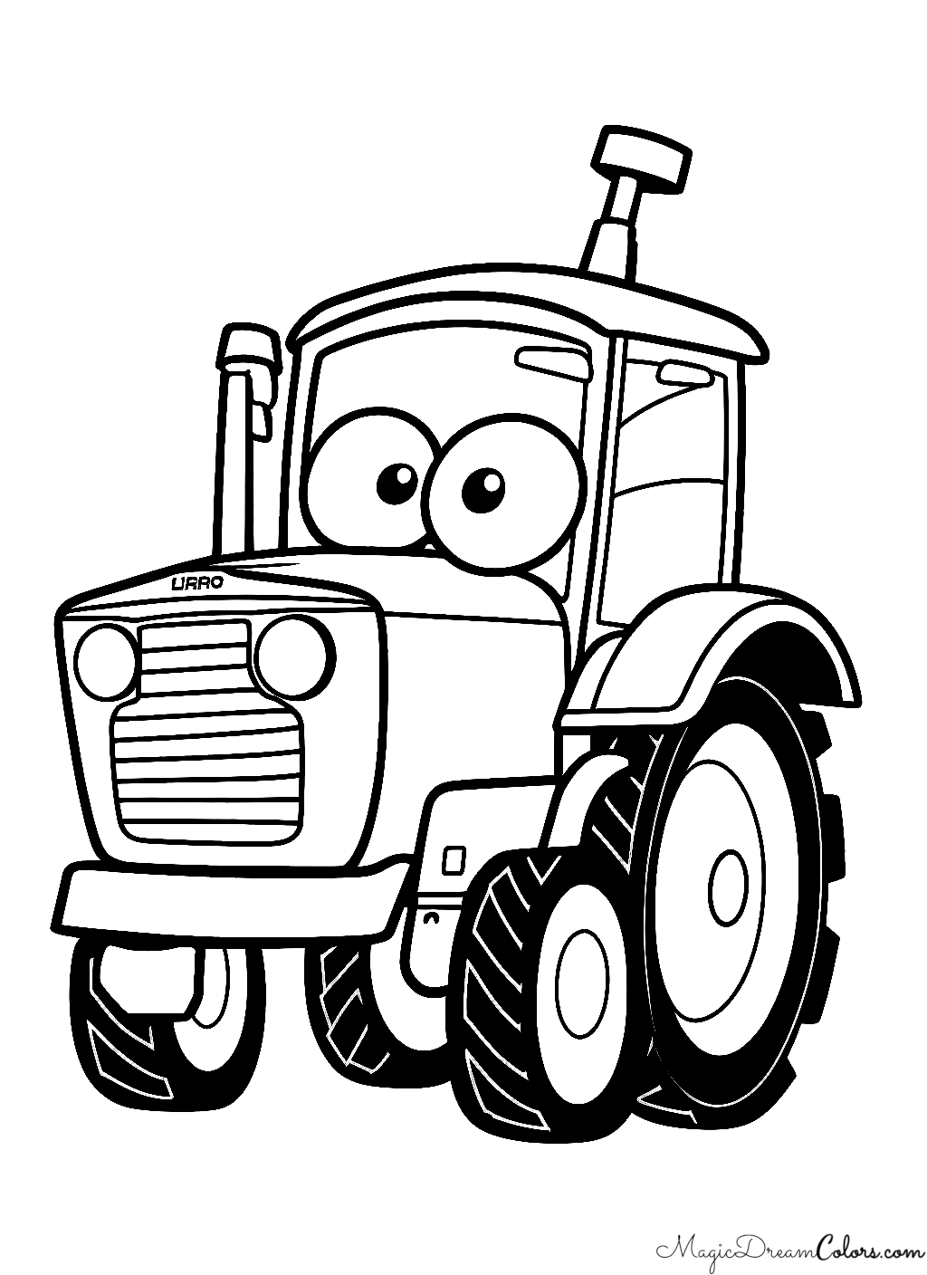 Malvorlage gratis Traktor | | MagicDreamColors